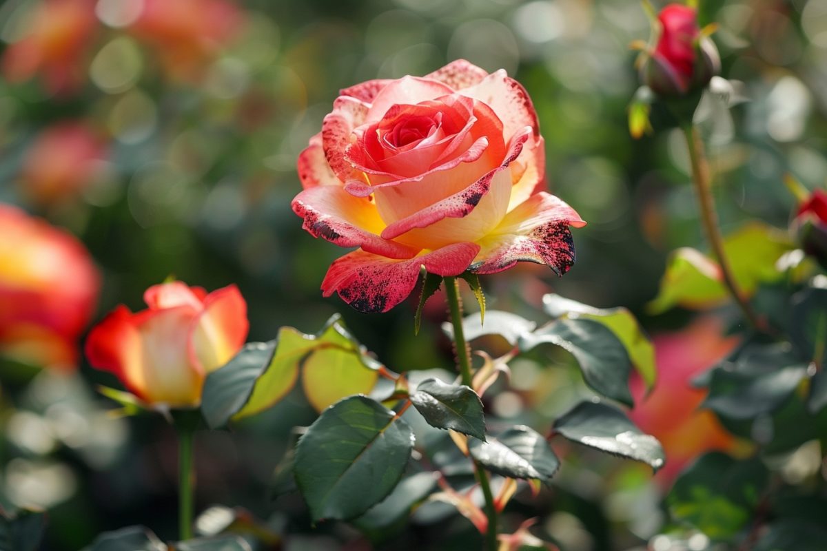 Comment vaincre la maladie des taches noires sur vos rosiers : une recette de spray fait maison et d'autres astuces naturelles