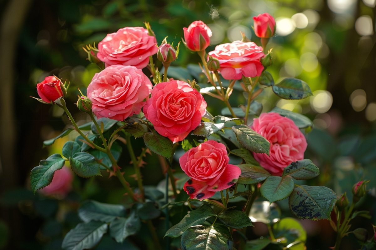 Les affreuses taches noires sur vos rosiers : découvrez comment vous en débarrasser efficacement et rapidement pour retrouver de magnifiques roses