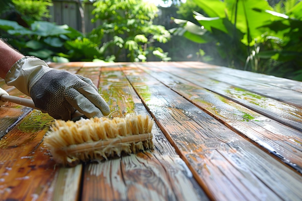 Nettoyez votre terrasse en bois sans risque : Découvrez les produits à éviter pour préserver sa beauté et sa durabilité