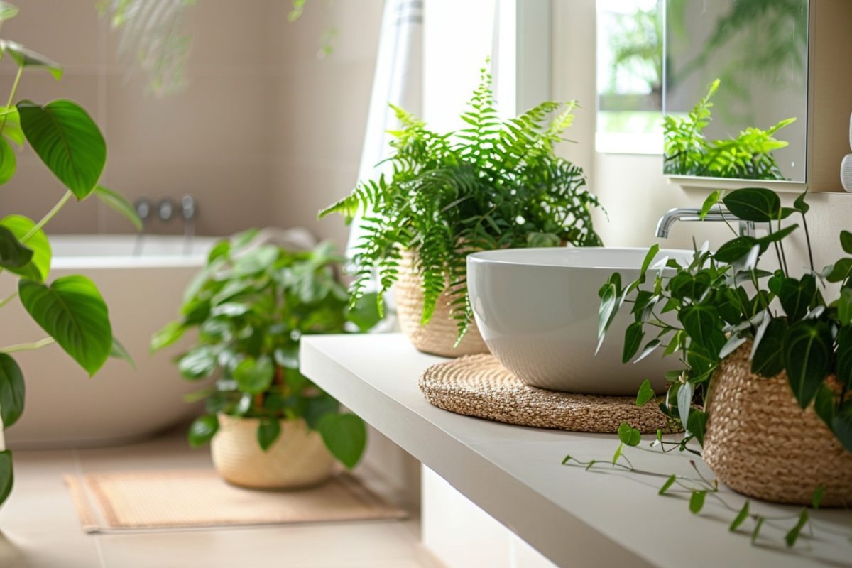 Transformez une salle de bains sans fenêtre : 9 plantes idéales pour un environnement sain et comment en prendre soin